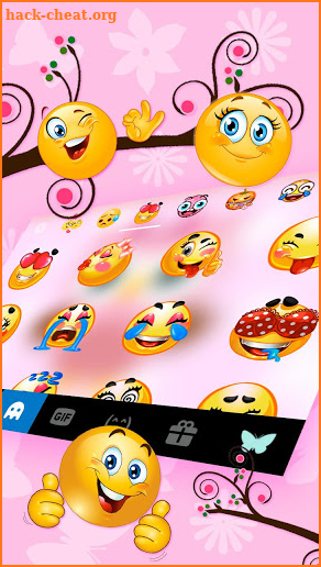 Pink Owl Keyboard Theme screenshot