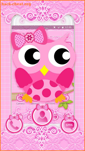 Pink Owl Love Theme screenshot