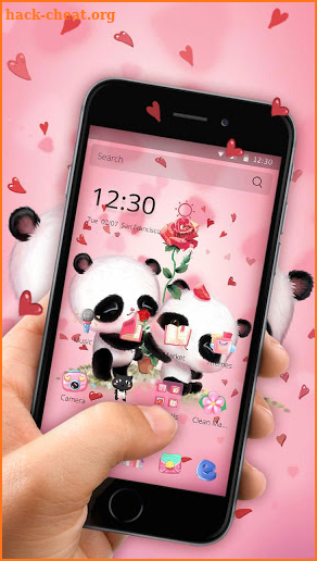 Pink Panda Love screenshot