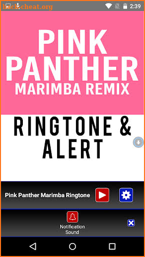 Pink Panther Marimba Ringtone screenshot
