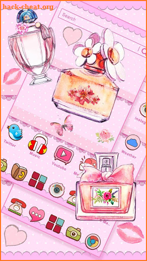 Pink Paris Perfume Themes Live Wallpapers screenshot
