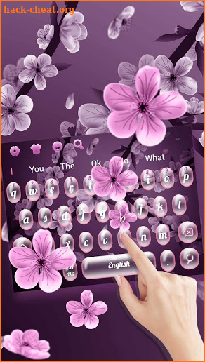 Pink Peach Blossom Keyboard screenshot