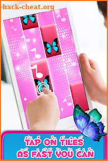 Pink Piano Butterfly Tiles 3 screenshot
