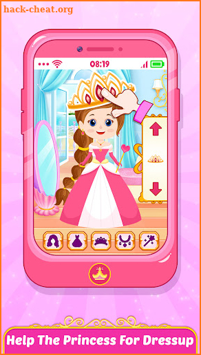 Pink Princess Baby Phone screenshot