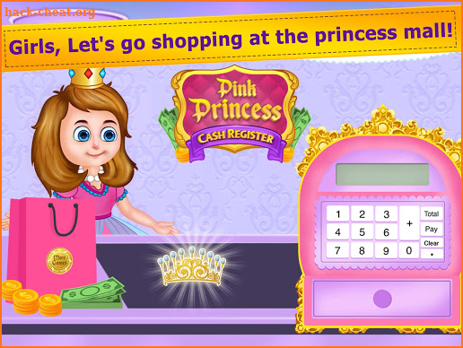 Pink Princess Cash Register - Cashier Girl Games screenshot