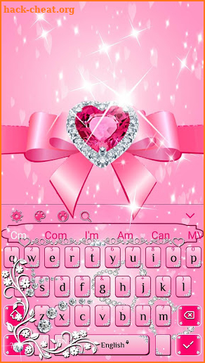 Pink Princess Diamonds Keyboard screenshot