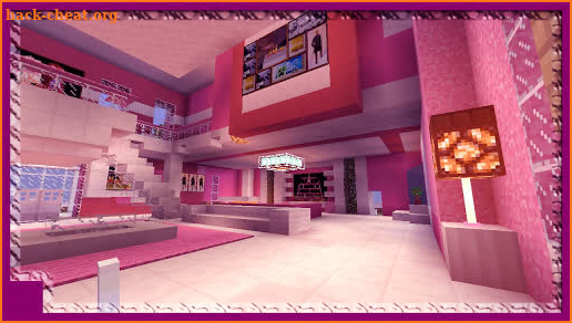 Pink Princess House Map for MCPE screenshot