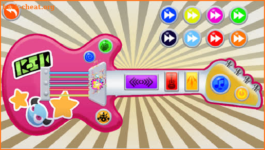 Pink Real Guitar for Kid - Music Kids screenshot