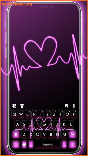 Pink RGB Heart Keyboard Theme screenshot