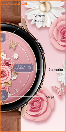 Pink Rose Curve_Watchface screenshot