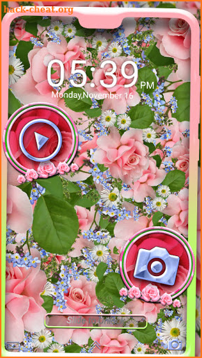 Pink Rose Flowers Theme screenshot