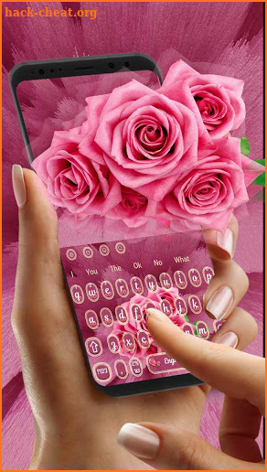 Pink Rose Keyboard screenshot