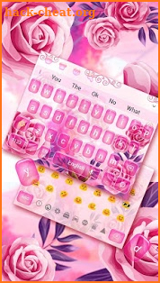 Pink Rose Love Keyboard screenshot