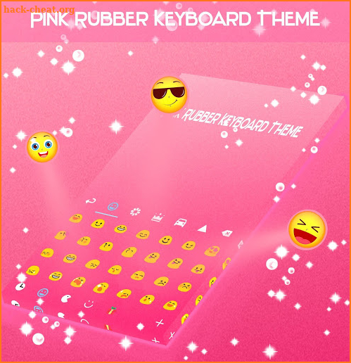 Pink Rubber Keyboard Theme screenshot