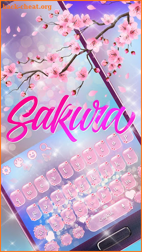 Pink Sakura Keyboard screenshot