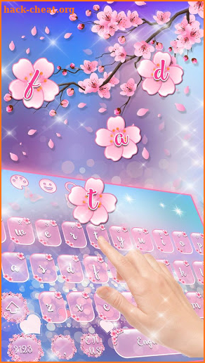 Pink Sakura Keyboard screenshot