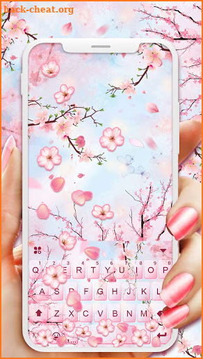 Pink Sakura Petals Theme screenshot