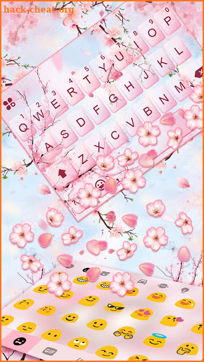 Pink Sakura Petals Theme screenshot