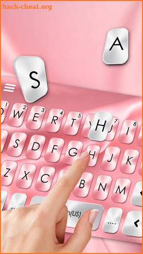 Pink Silk Keyboard Theme screenshot