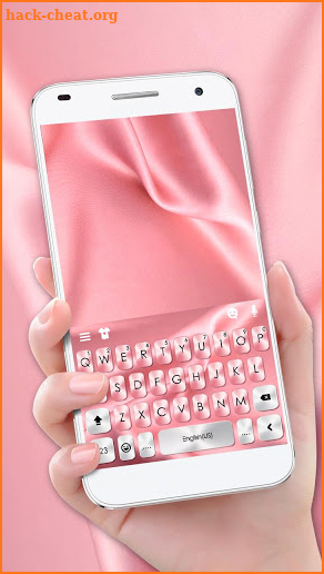 Pink Silk Keyboard Theme screenshot