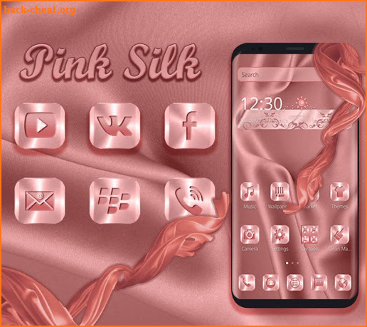 Pink Silk Luxury Launcher screenshot