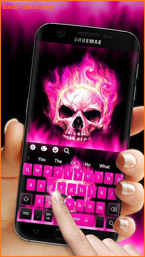 Pink Skull Keyboard screenshot