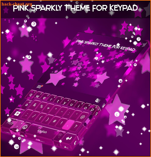 Pink Sparkly Theme For Keypad screenshot