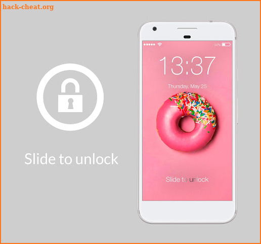 Pink Tasty Donuts Baking Lock Screen Password screenshot