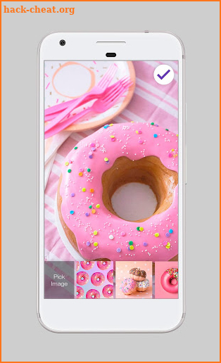 Pink Tasty Donuts Baking Lock Screen Password screenshot