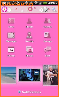Pink Theme for Facebook screenshot