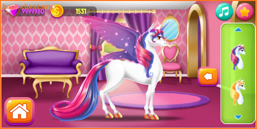 Pink Unicorn Fashion - Magic dress up screenshot