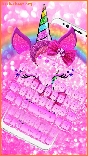 Pink Unicorn keyboard screenshot