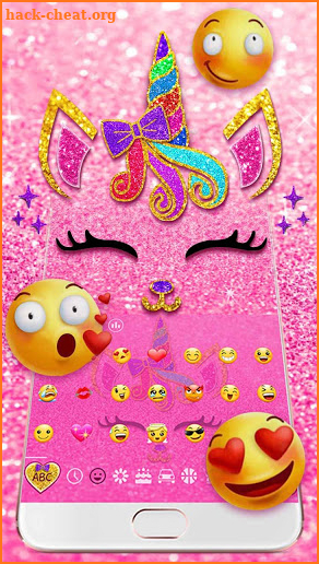 Pink Unicorn Kitty Keyboard screenshot