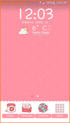 Pink Weather Icons for Chronus screenshot