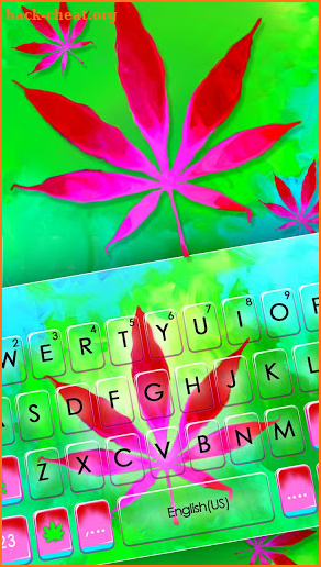 Pink Weed Keyboard Theme screenshot