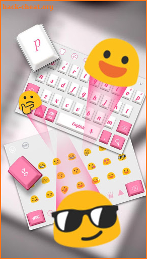 Pink White Keyboard screenshot