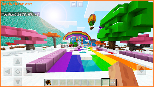 Pink World Minecraft Game for Girls screenshot