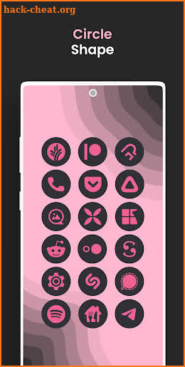 Pink You Dark - Icon Pack screenshot