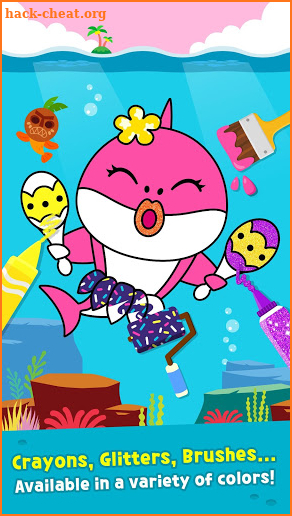 Pinkfong Baby Shark Coloring Book screenshot