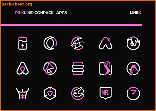 PinkLine Icon Pack : LineX Pink Edition screenshot