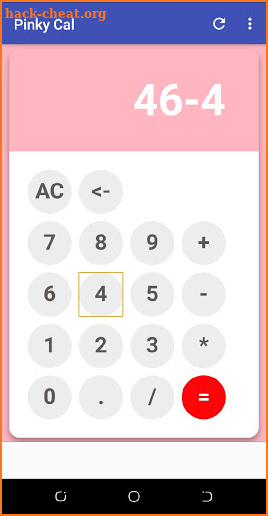 Pinky Calculator screenshot