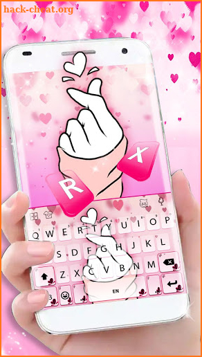 Pinky Love You Keyboard Theme screenshot