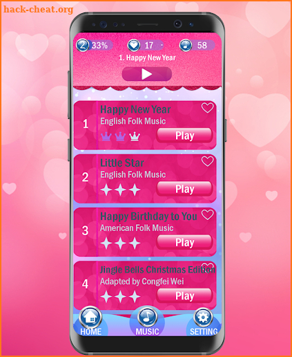 Pinky Piano Heart 2 screenshot