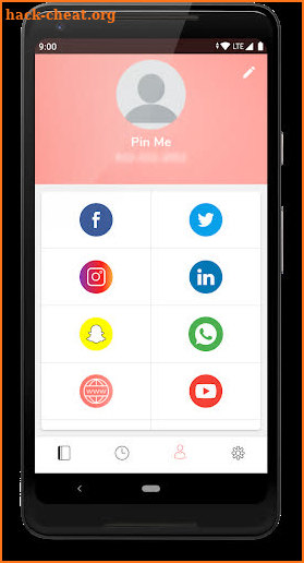PINme Contact Exchange App screenshot