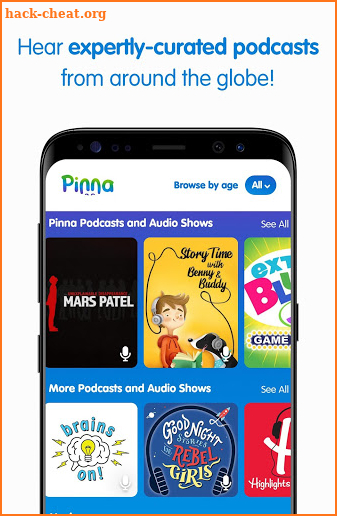 Pinna: audio books, podcasts & music for kids screenshot