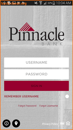 Pinnacle Bank screenshot
