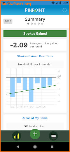 Pinpoint: Golf Strokes Gained screenshot