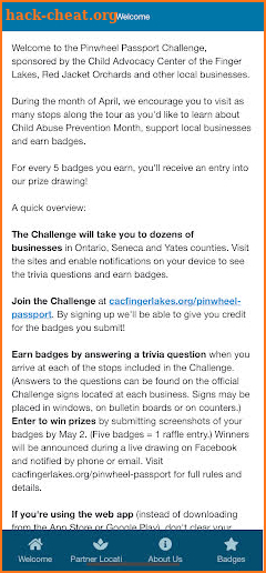 Pinwheel Passport Challenge screenshot