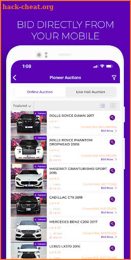 Pioneer Auctions screenshot
