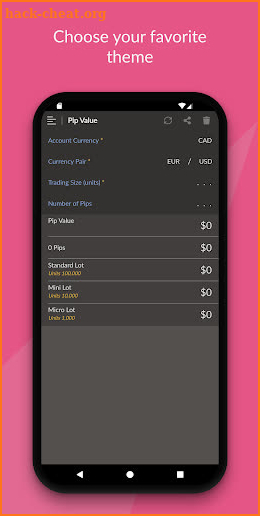 Pip Calculator screenshot